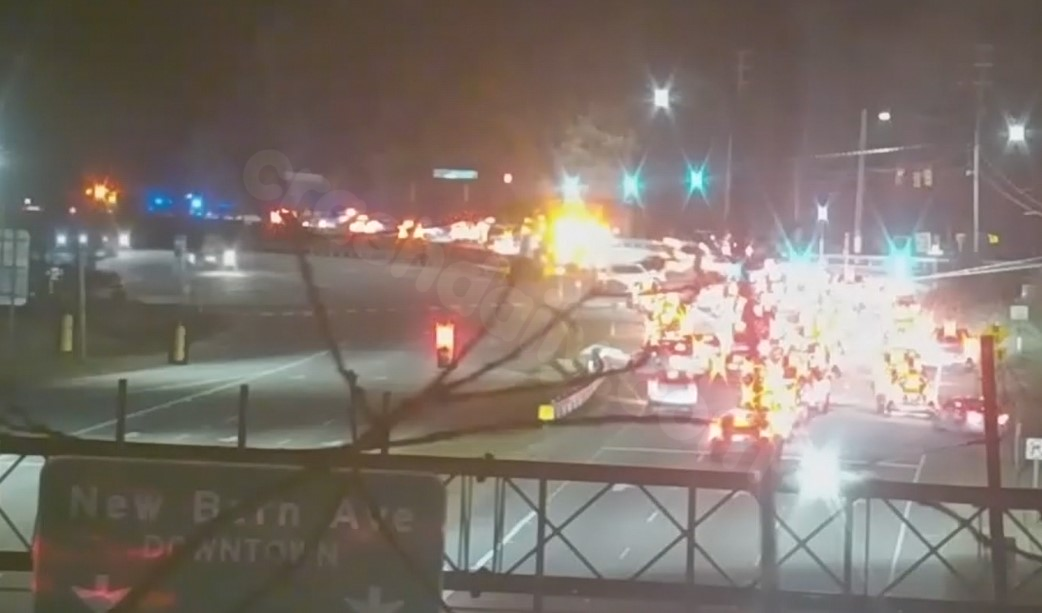 Woman hospitalized after hit-and-run in NC 3-car crash