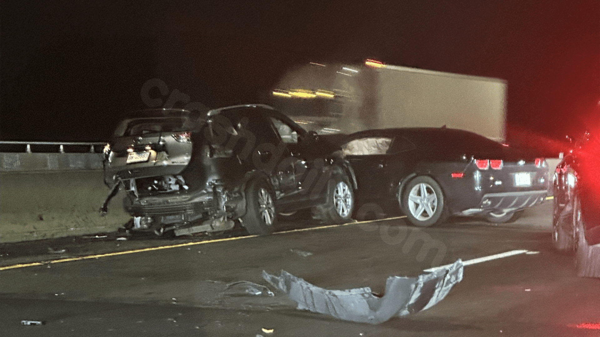 Enfield police searching for car in four-vehicle crash on I-91 southbound