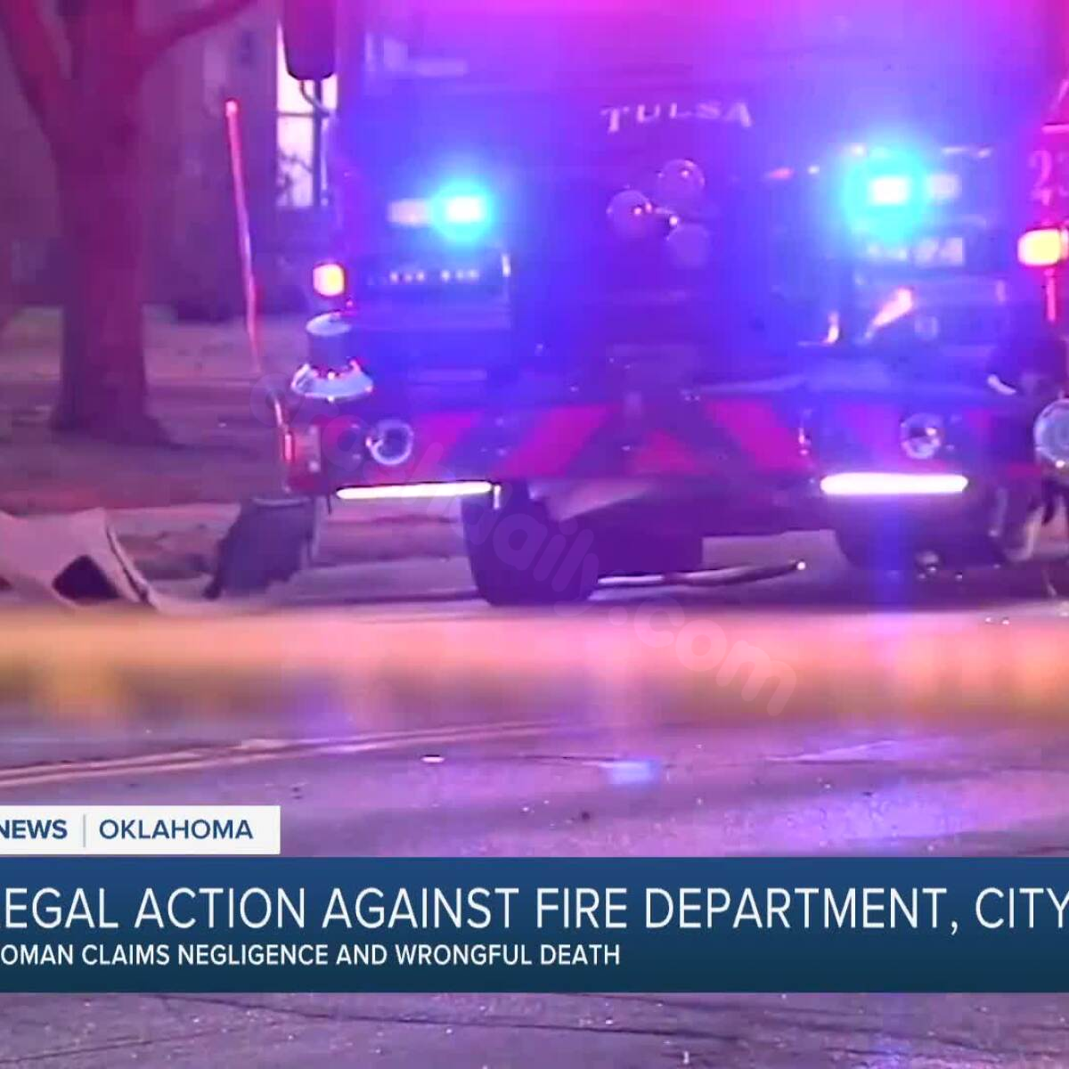 Driver in fatal collision with Tulsa fire truck files lawsuit against city, fire department