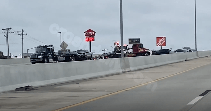 I-40 shut down near Tinker due to multiple car accidents