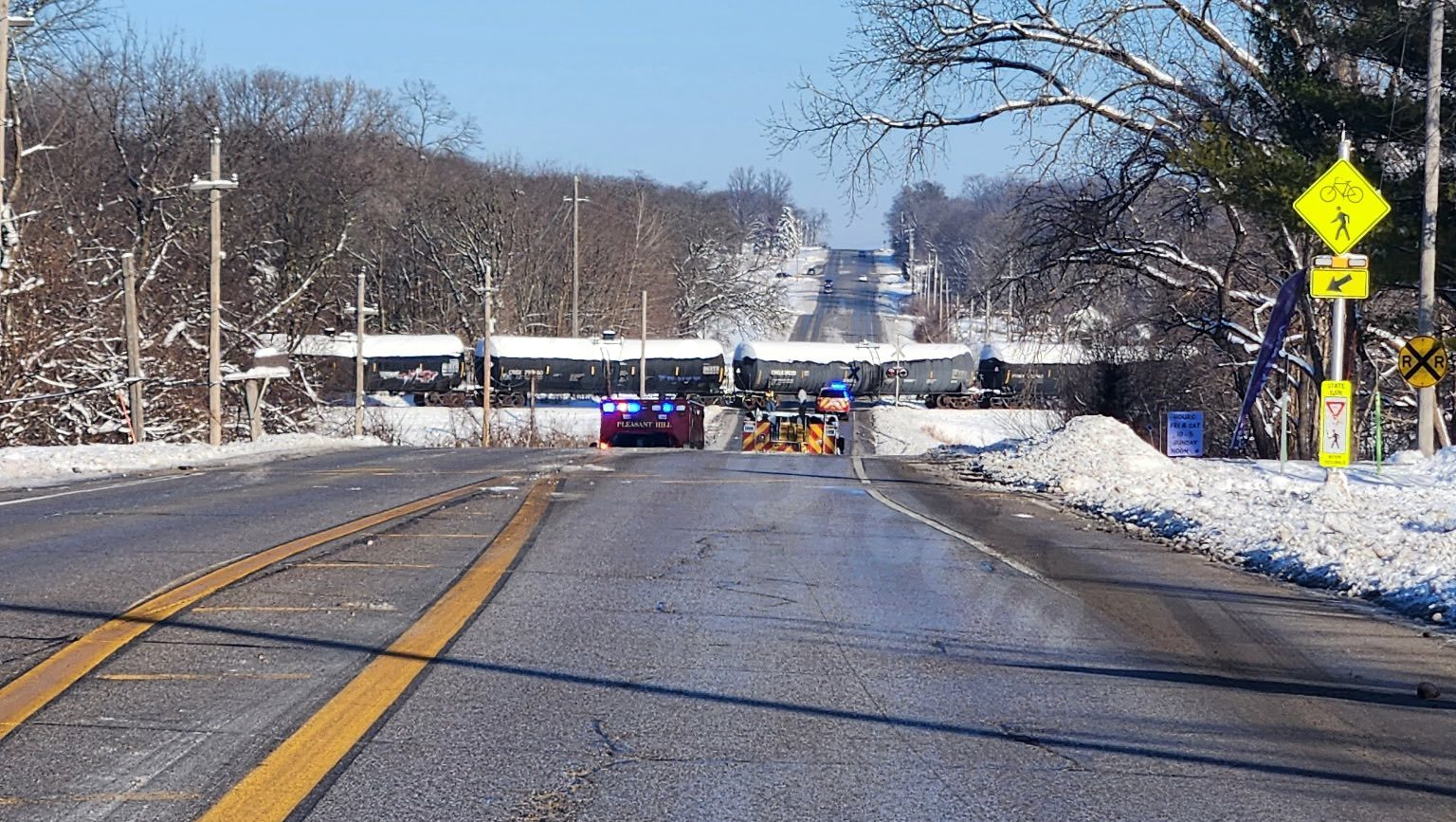 Road closed in Pleasant Hill due to train-car accident on Tuesday morning