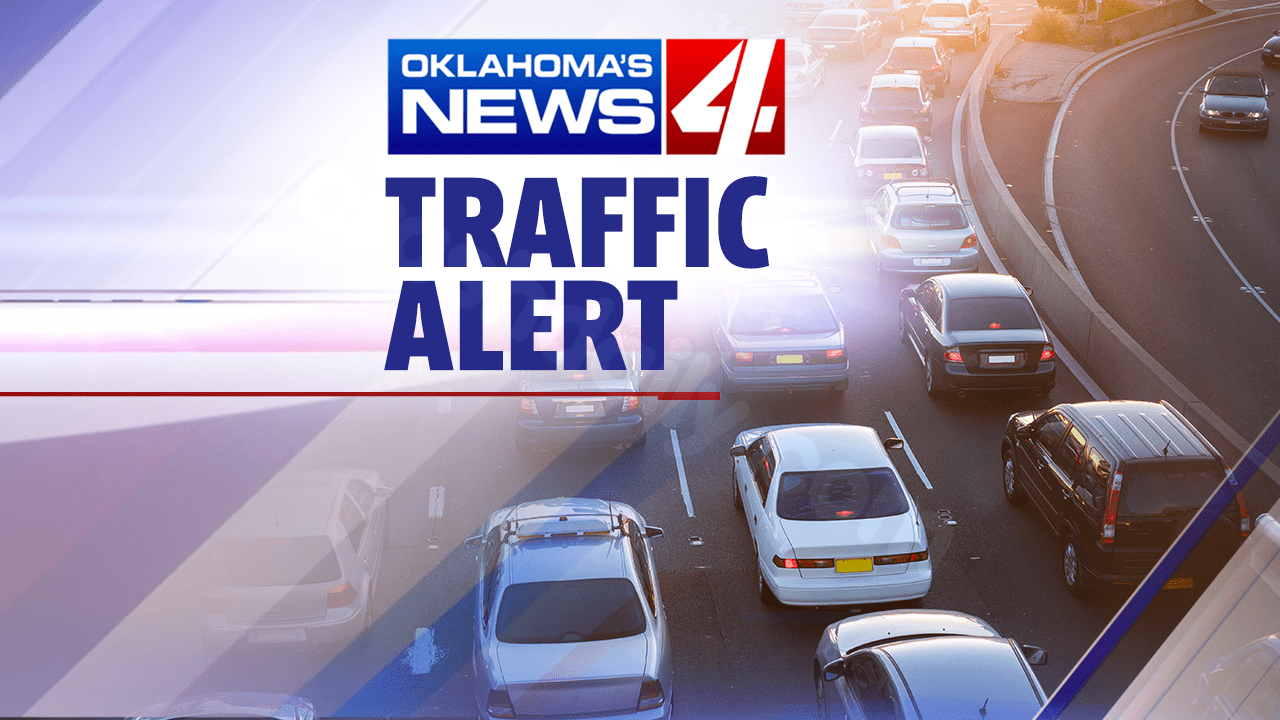 Traffic jam on westbound I-40 due to collision.
