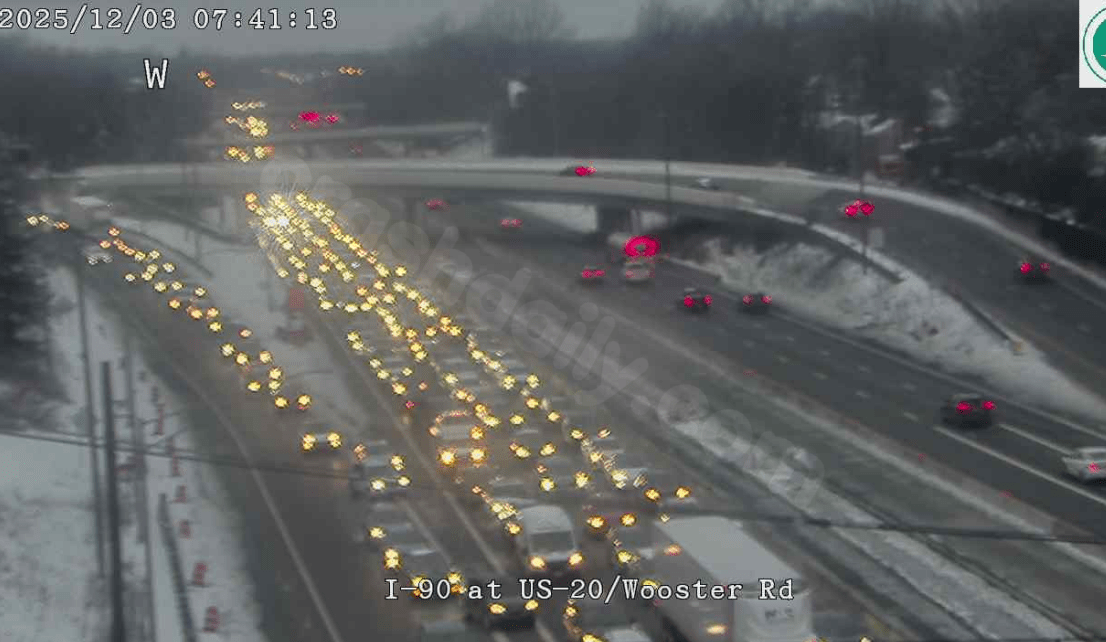 Accident involving 7 vehicles causes delay on I-90 near Rocky River