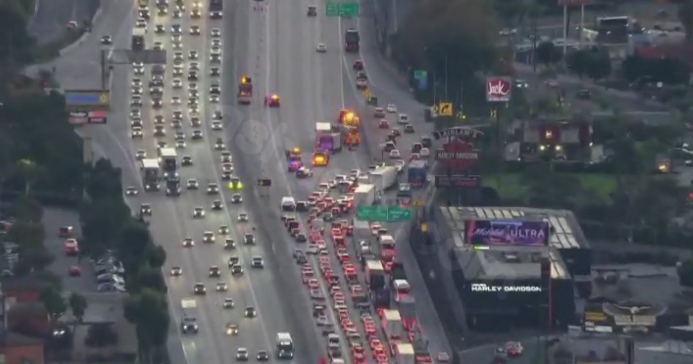 Accident on 10 Freeway shuts down eastbound lanes in Baldwin Park