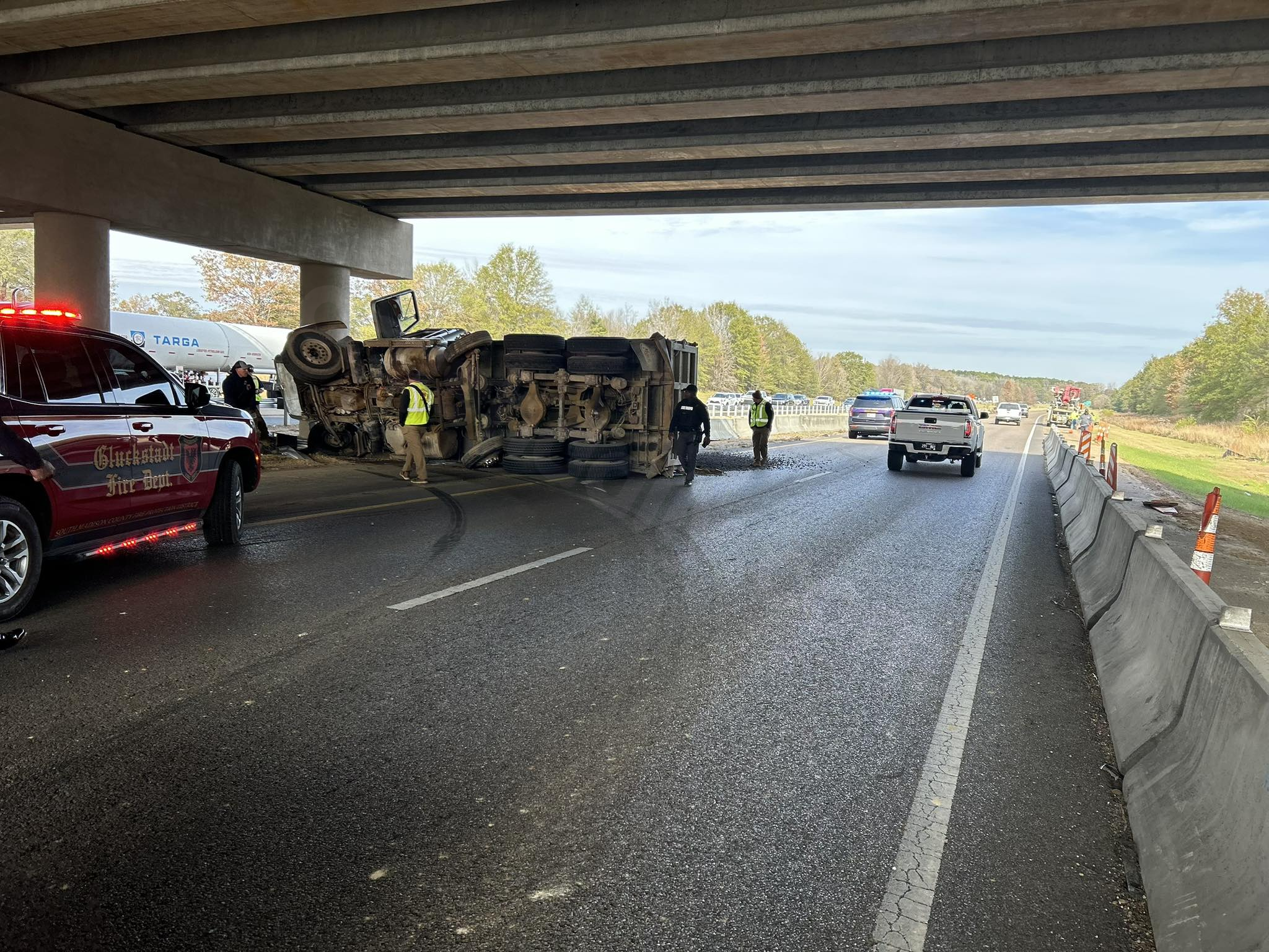 Traffic delays after collision on I-55 in Madison County