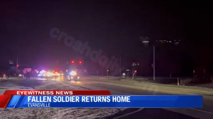 Fallen Evansville soldier returns home after deadly motorcycle accident