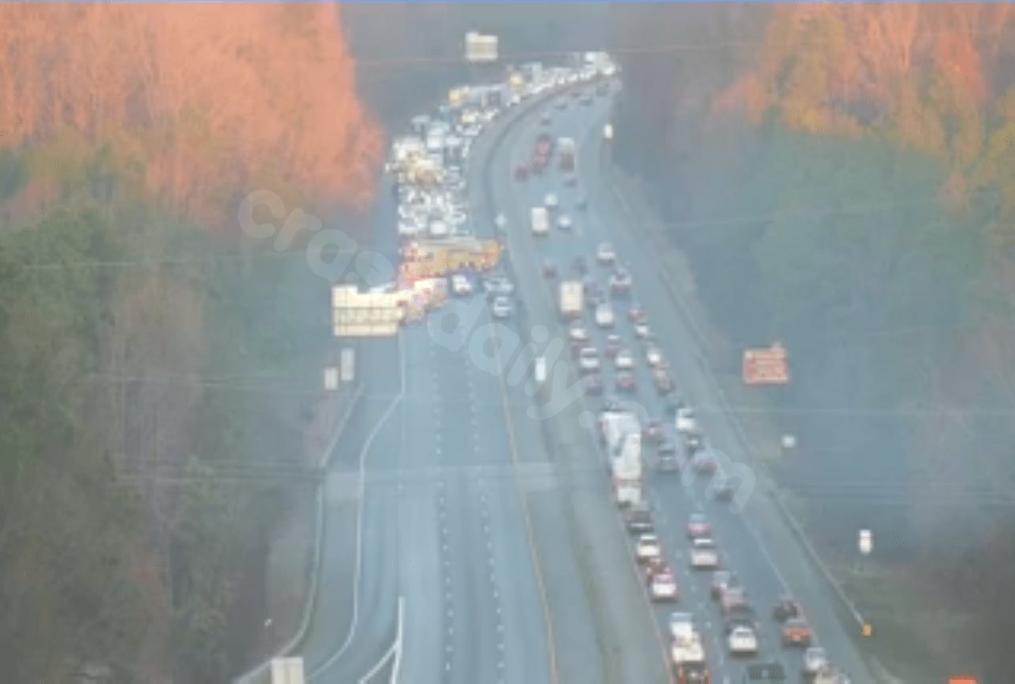 Traffic delays in Chesterfield due to multiple car collision on I-95
