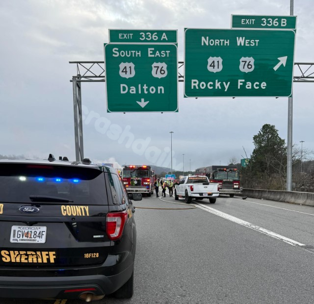 Fatal crash on I-75 near Dalton during pursuit led to 3 deaths.