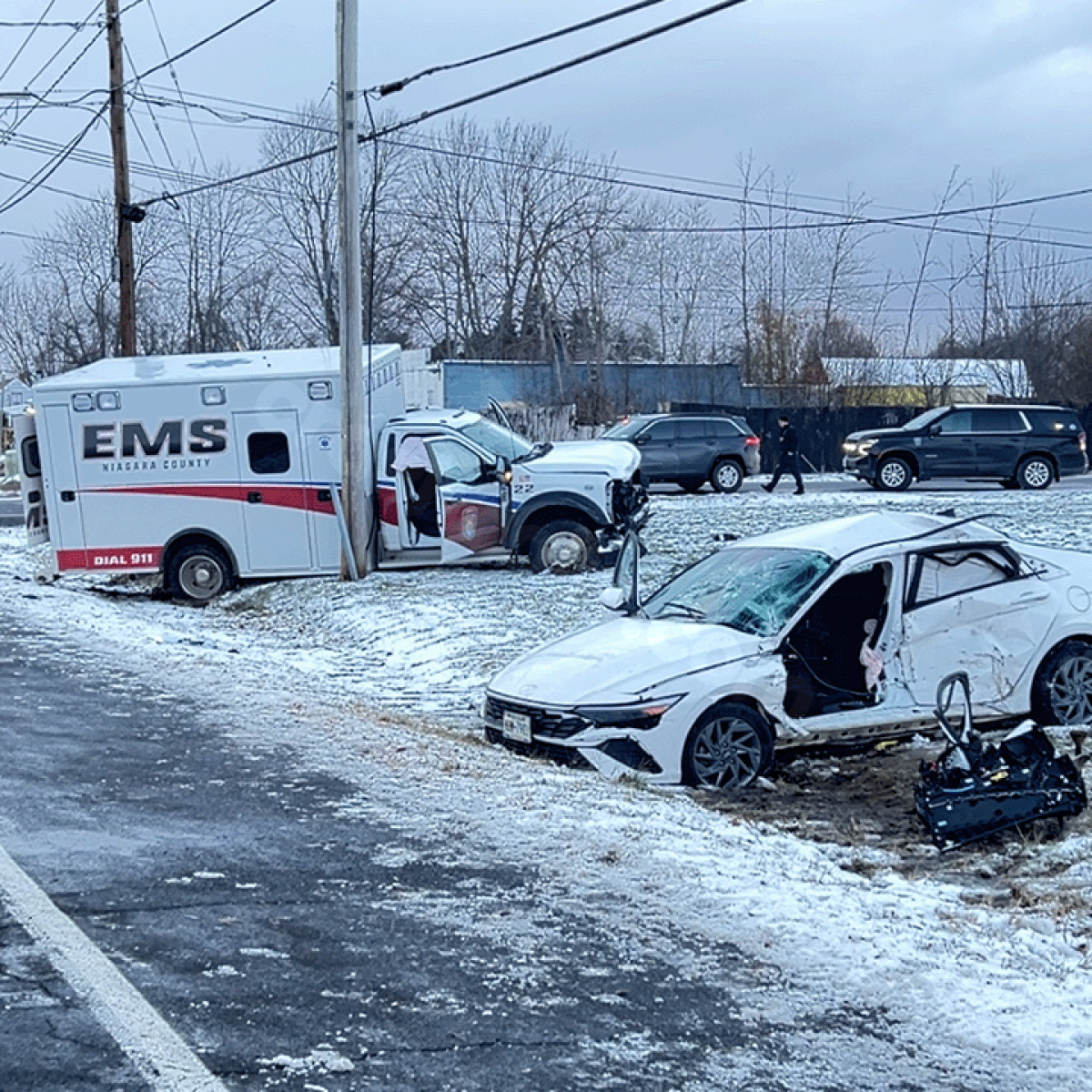 Mercy Flight transports man to ECMC following ambulance crash in Niagara County
