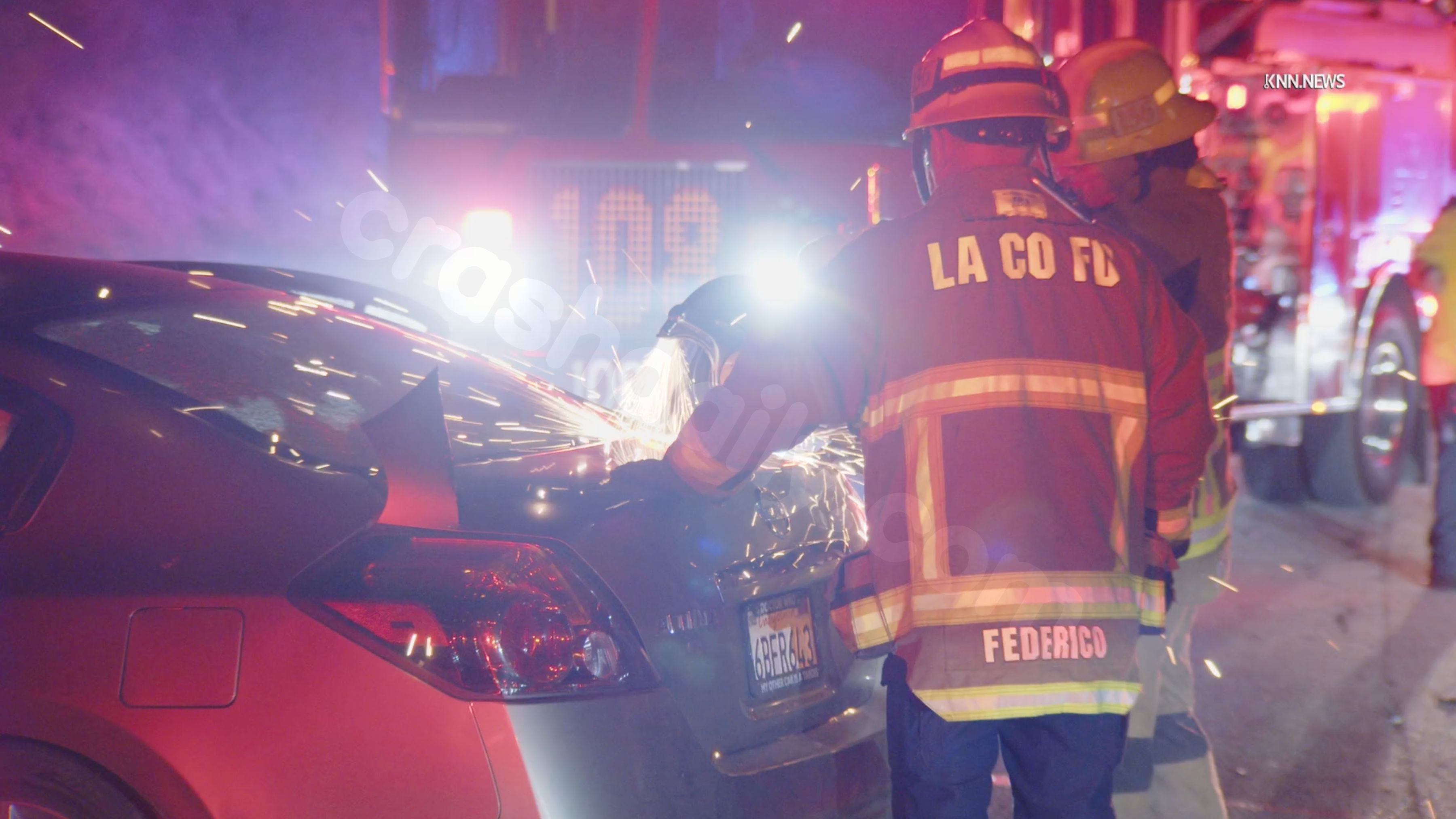 Discovery of Weapons and Tactical Equipment in Santa Clarita Car Collision