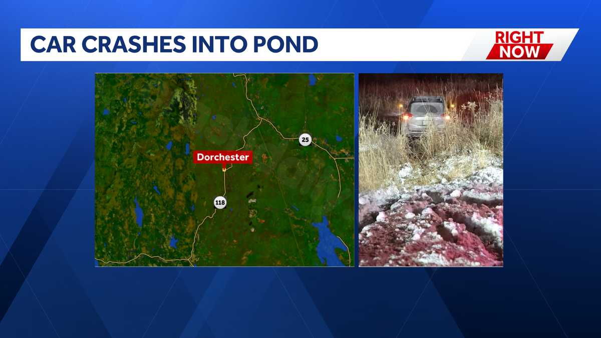 Vehicle collides with Dorchester pond, authorities report