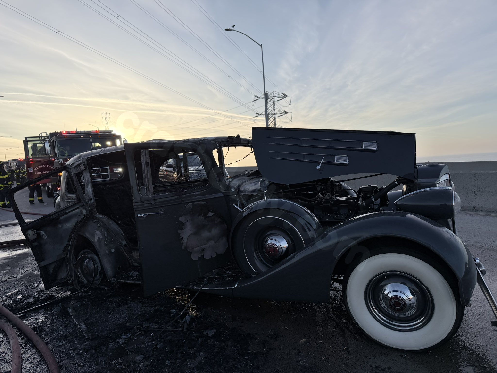Vehicle fire on Dumbarton Bridge closes 2 lanes