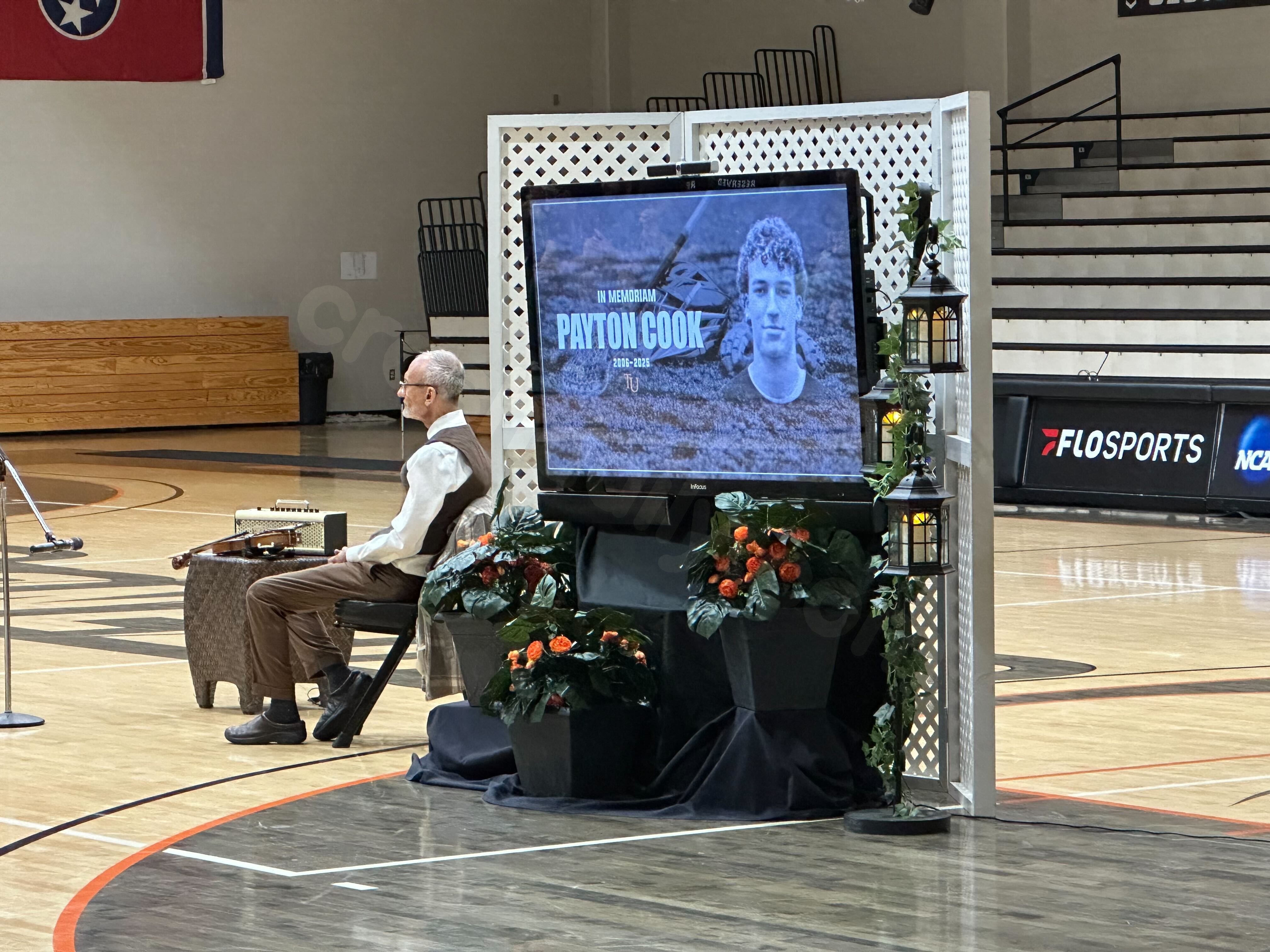 Memorial at Tusculum University for student-athlete who died in car accident