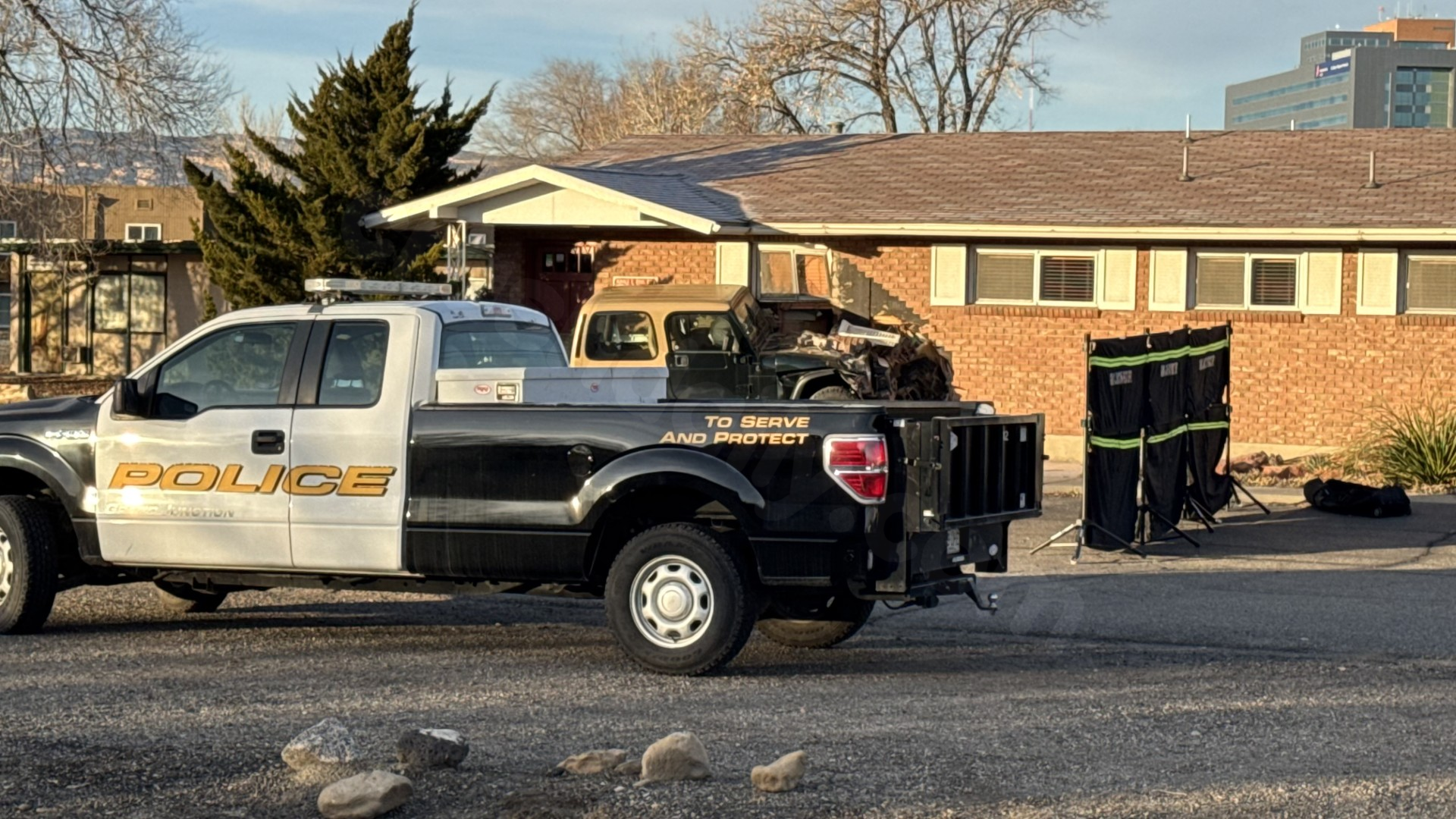 Patterson Road closed after fatal car collision with building