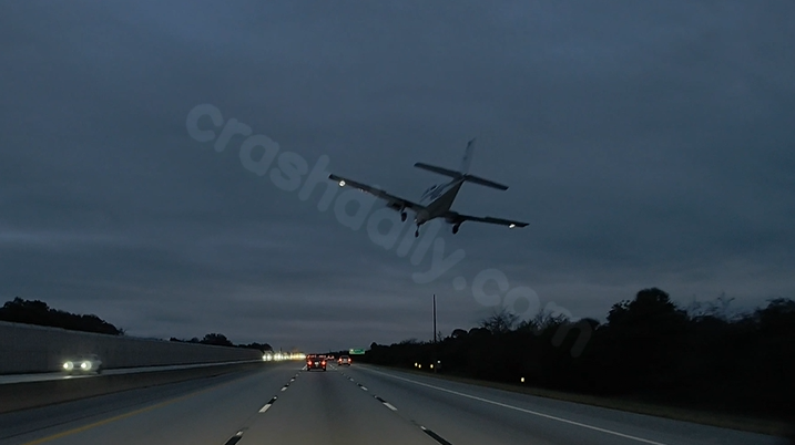 Video captures plane hitting car in emergency landing on I-95 in Brevard County
