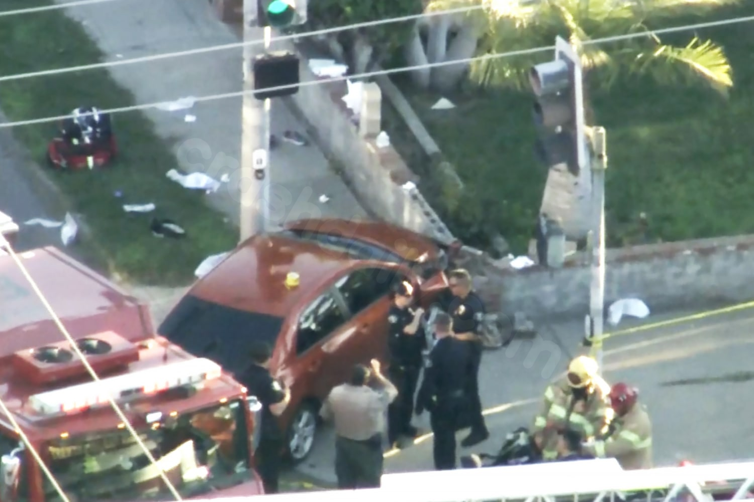 7 high school track team members in California injured by driver crashing on sidewalk