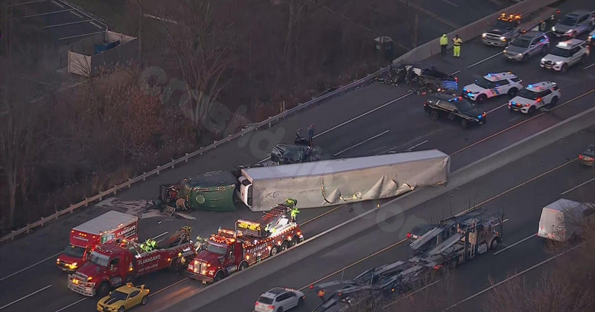 Accident with flipped truck shuts down NJ Turnpike southbound in Mount Laurel