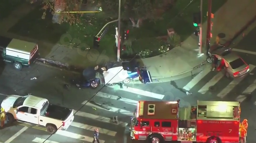 Fatal collision in Panorama City leaves 3 dead.