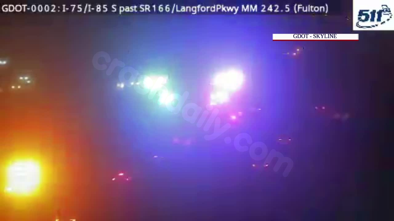 Fatal single-car crash on I-75 in Atlanta.