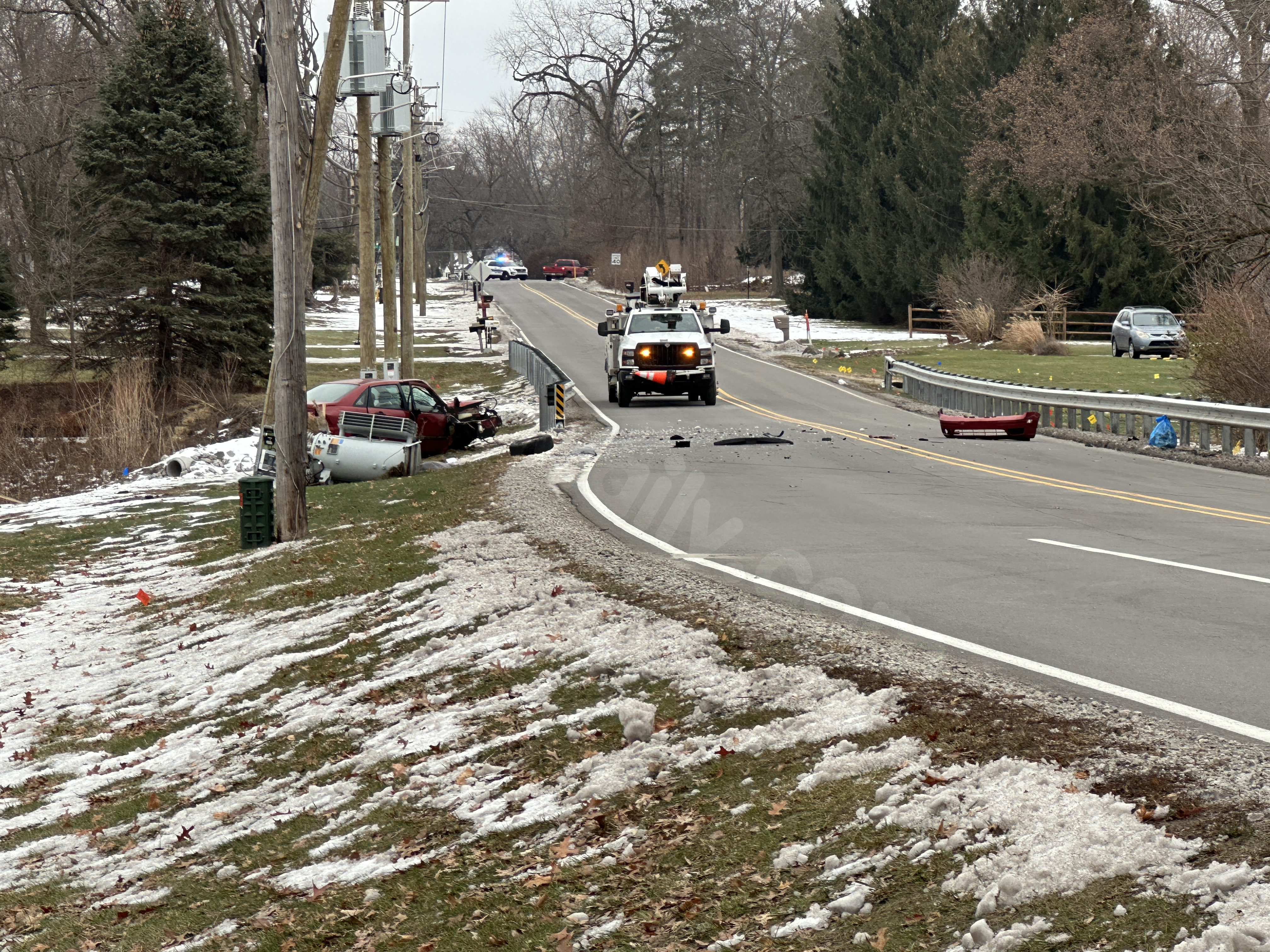 Serious crash into utility pole on east side of Fort Wayne leaves one in critical condition.