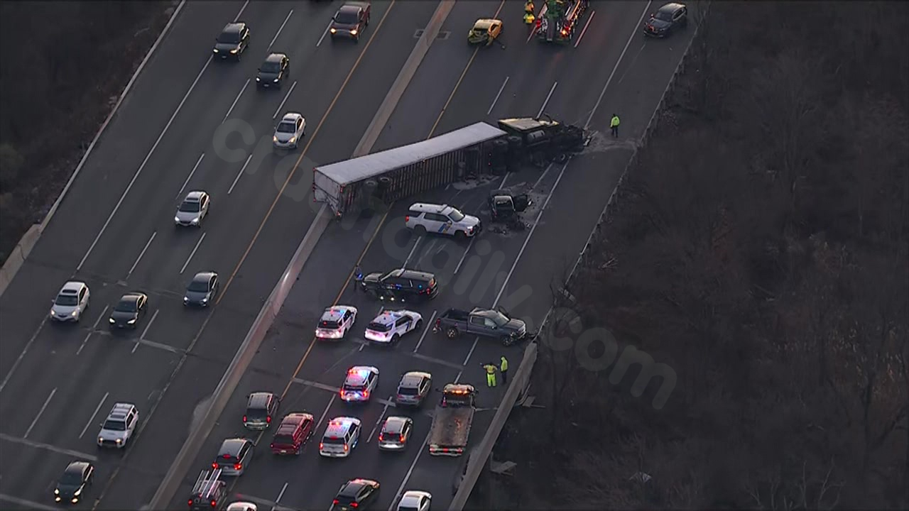 Southbound Lanes of NJ Turnpike in Mount Laurel Closed Due to Serious Crash