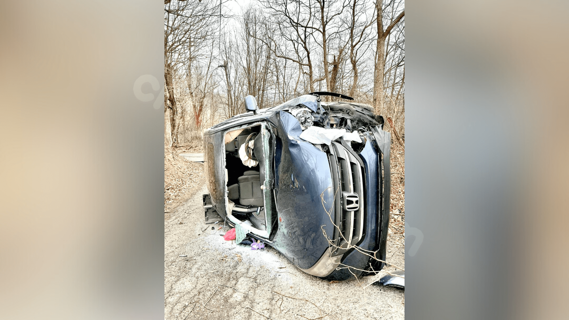 Driver escapes crash in Fairmont after removal of car windshield