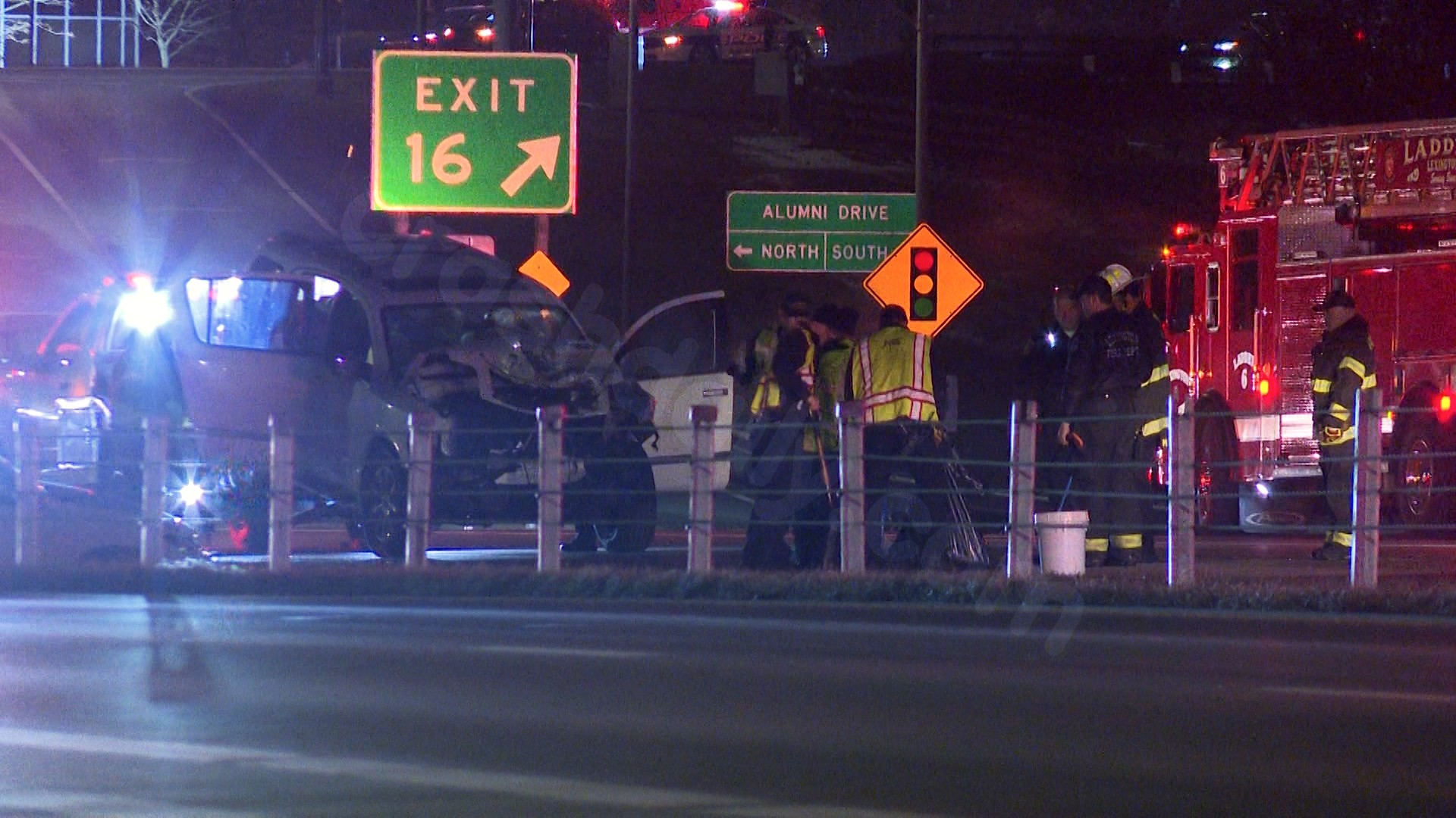 Three people taken to hospital after crash on New Circle Road