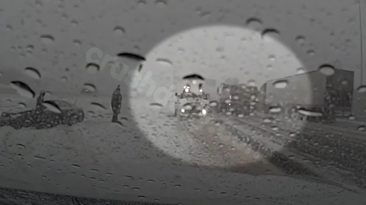 Video: ODOT plow collides with tow truck at crash scene