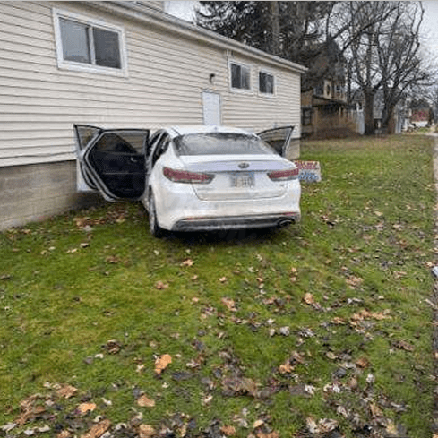 Children drive stolen car, crash into house
