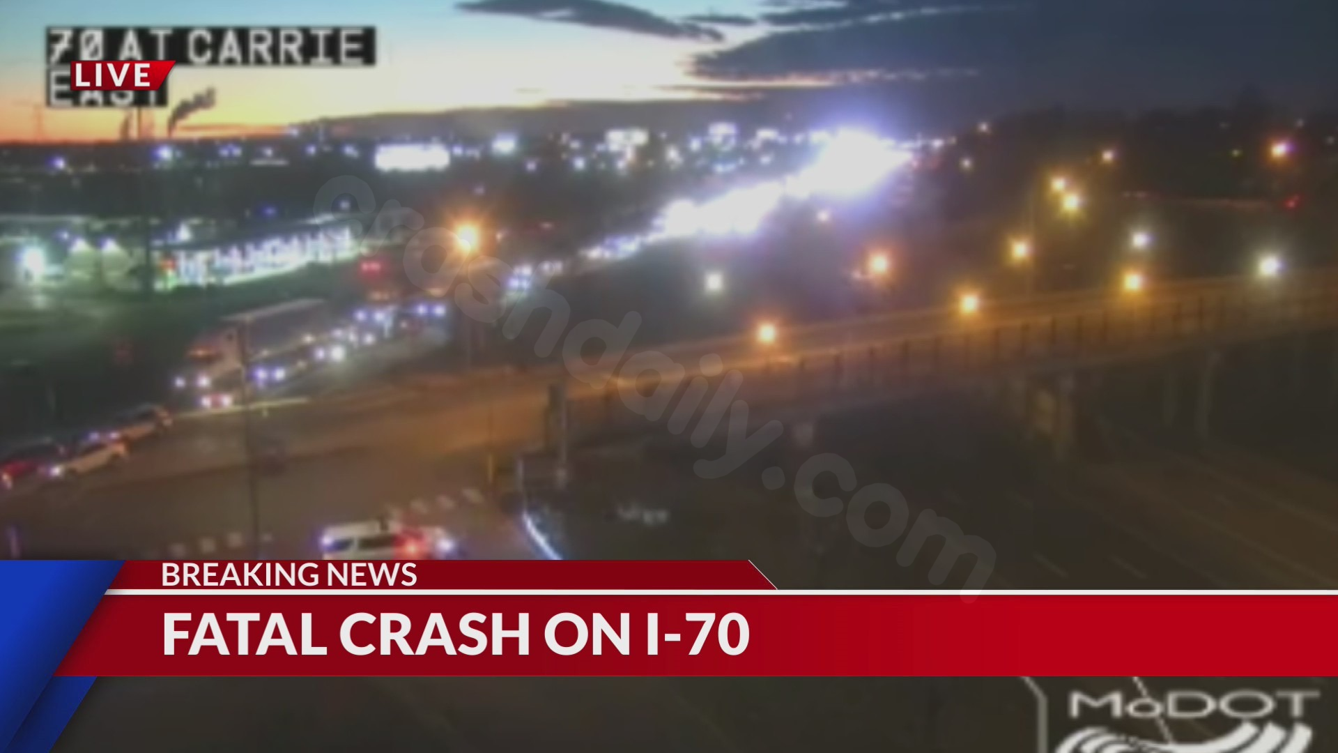 Deadly accident as police pursuit concludes on I-70 in St. Louis