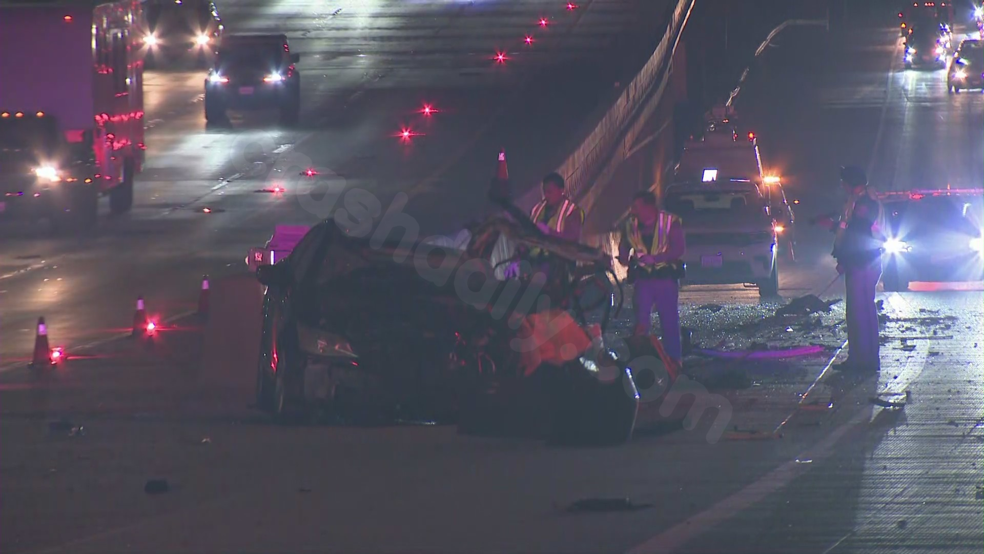Fatal Fiery Crash in San Fernando Valley