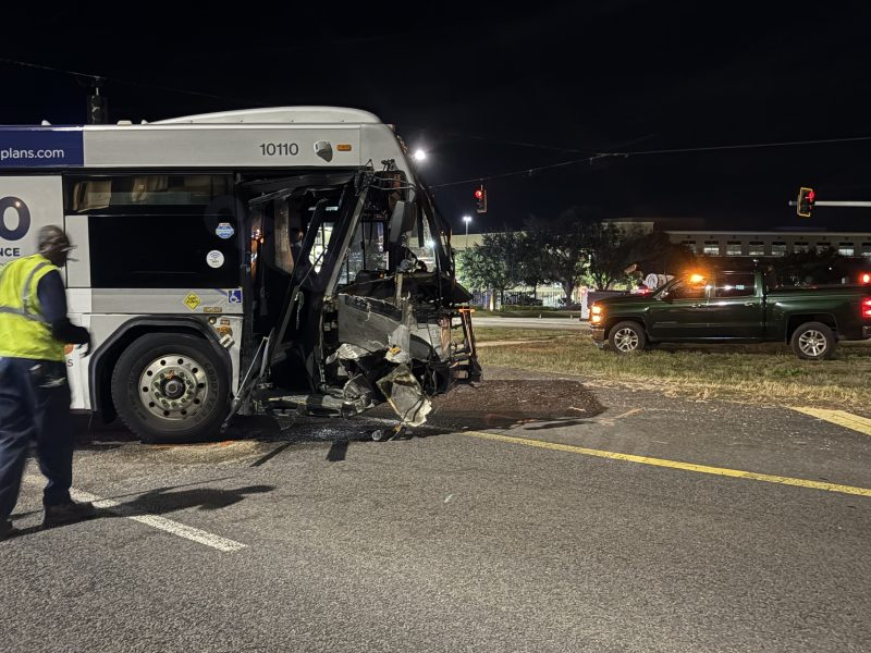Intersection crash: SUV collides with city bus in St. Pete.