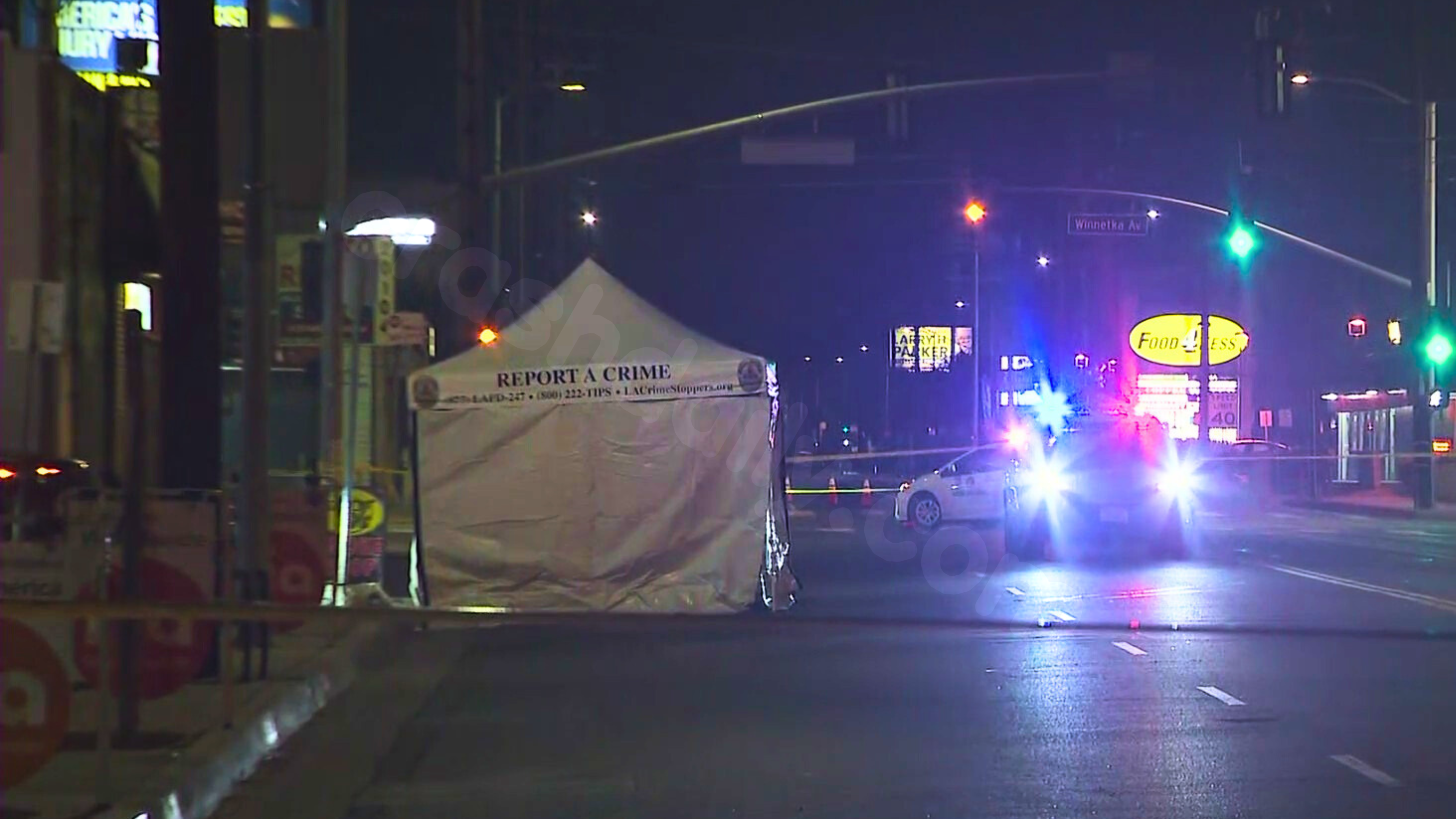 Lethal collision closes major LA intersection