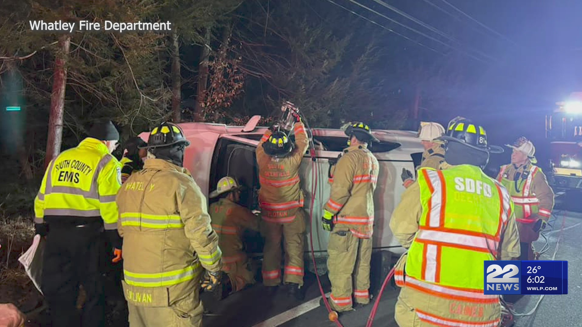 Driver saved from vehicle following accident in Whatley