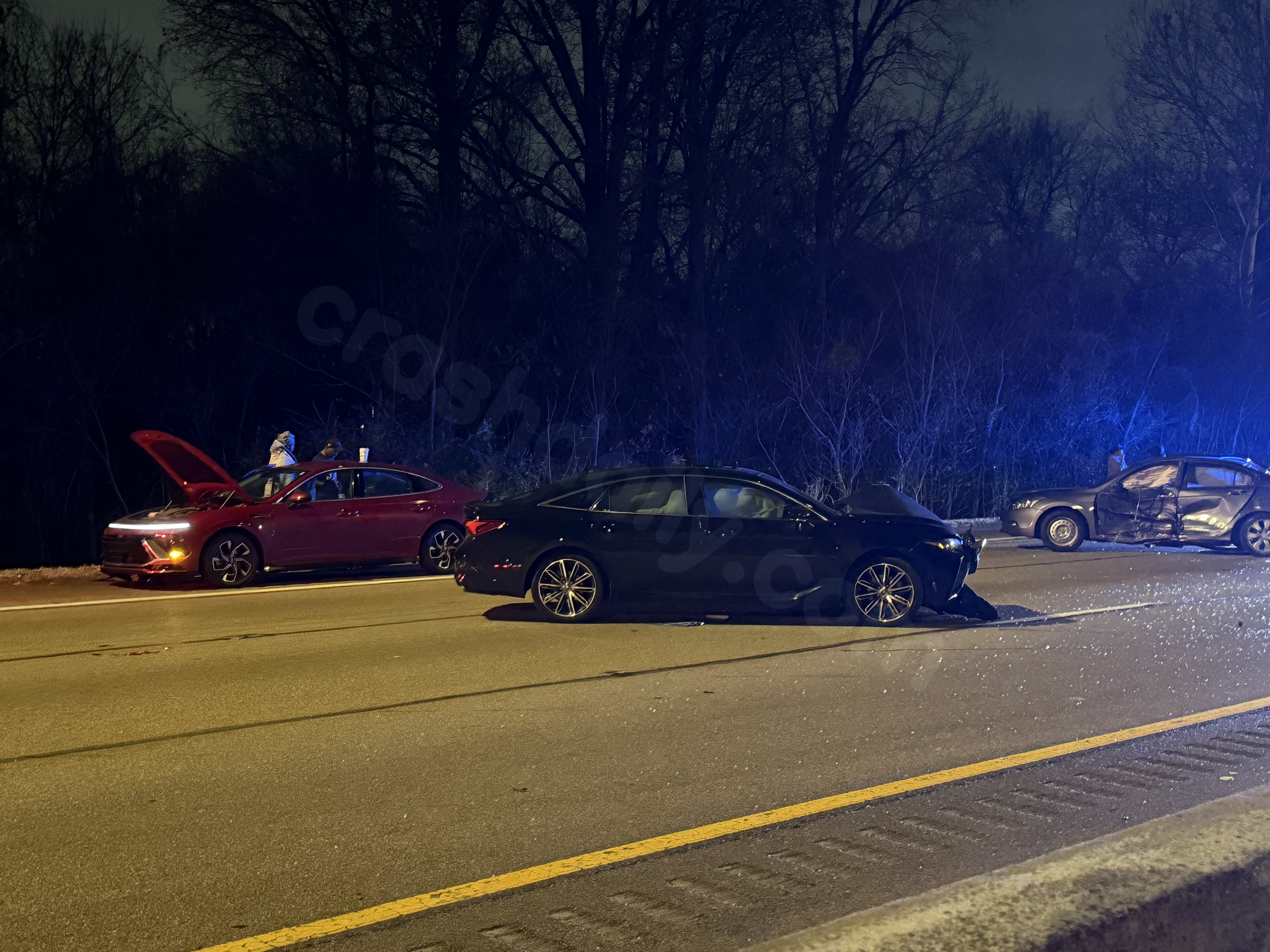 Multiple injuries in six-car accident on Highway 385
