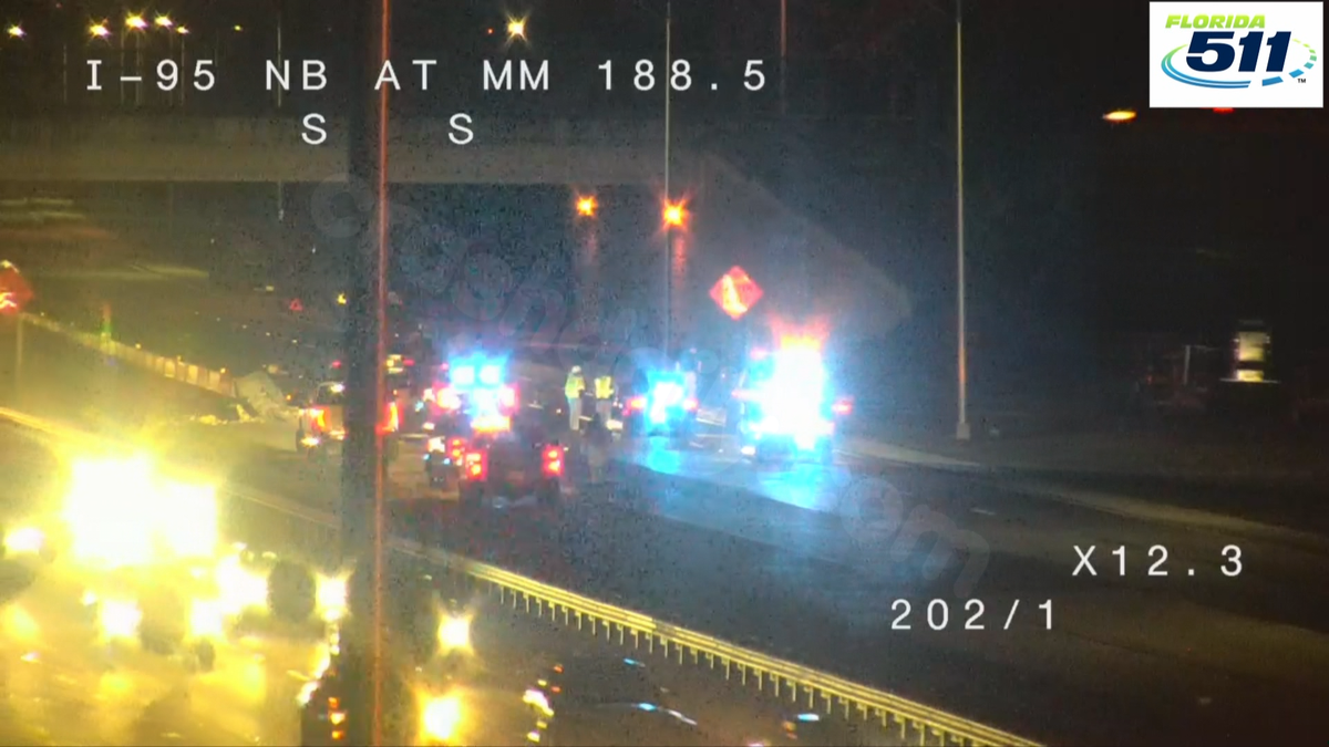 Fatal multi-vehicle crash on I-95 in Brevard County on Christmas Day.
