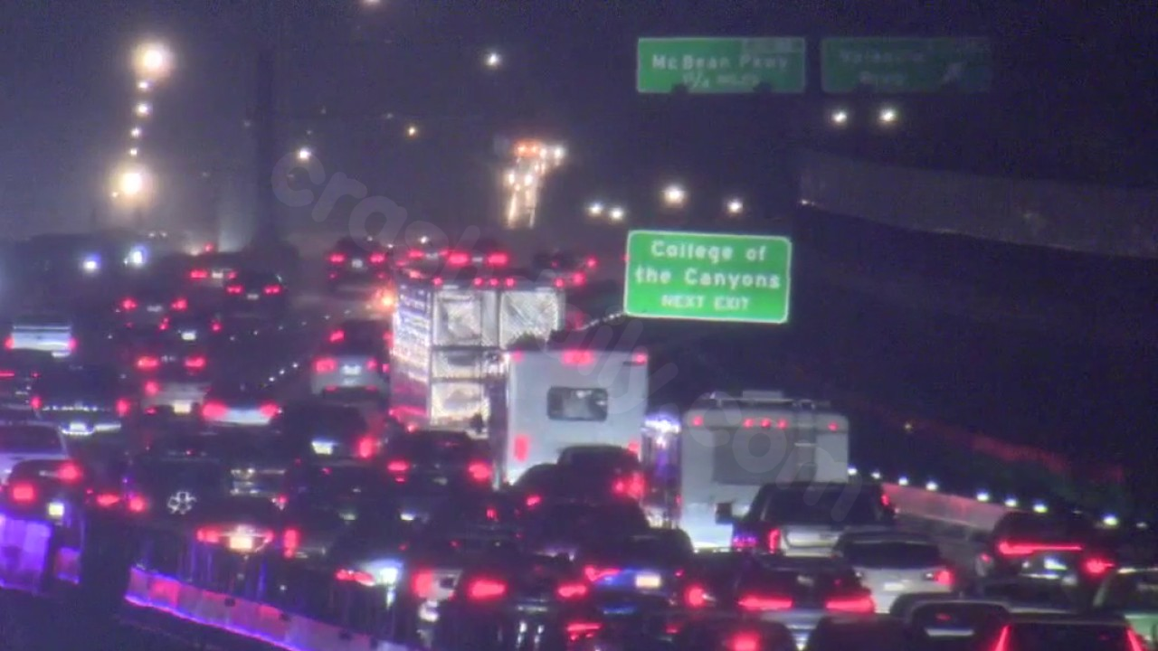 Responding to numerous crashes in Santa Clarita due to Christmas storms.