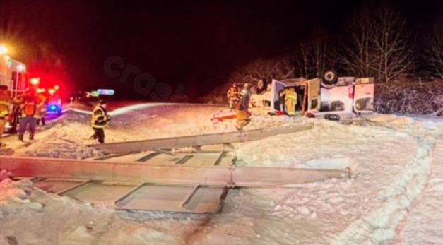 14 individuals transported to hospital following a rollover accident in Saugerties