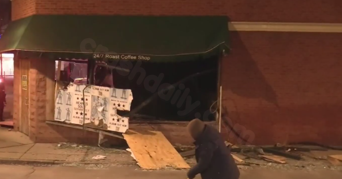 Accident in South Shore as Car Collides with Building