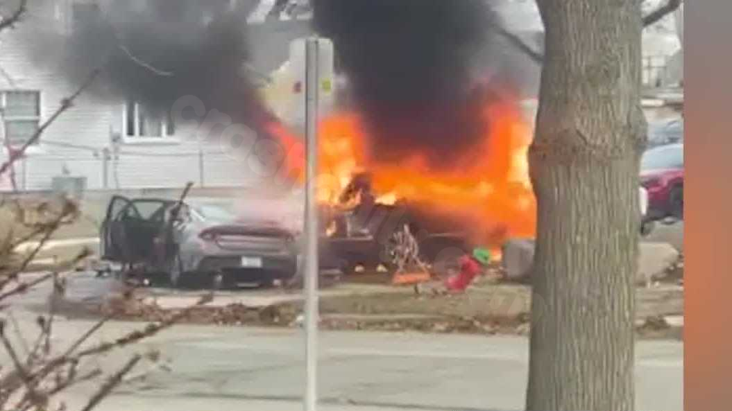 Vehicle stolen in Milwaukee on Christmas Eve involved in fiery Christmas Day accident