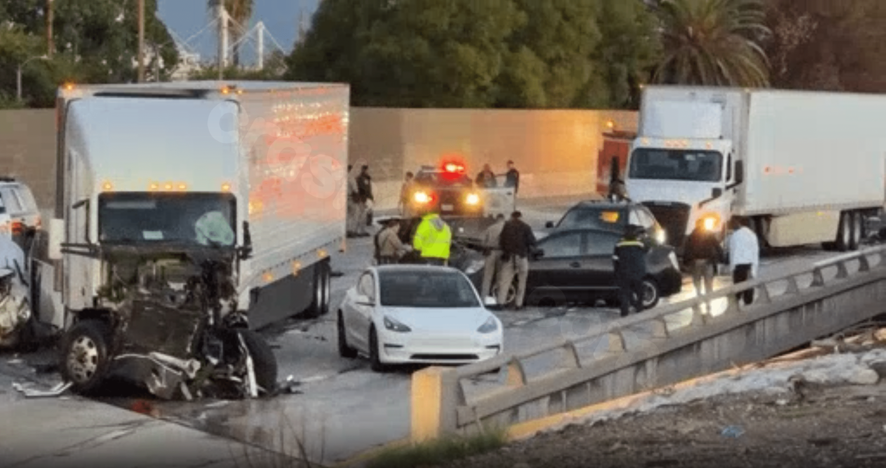 Fatal crash involving semi truck on 5 Freeway