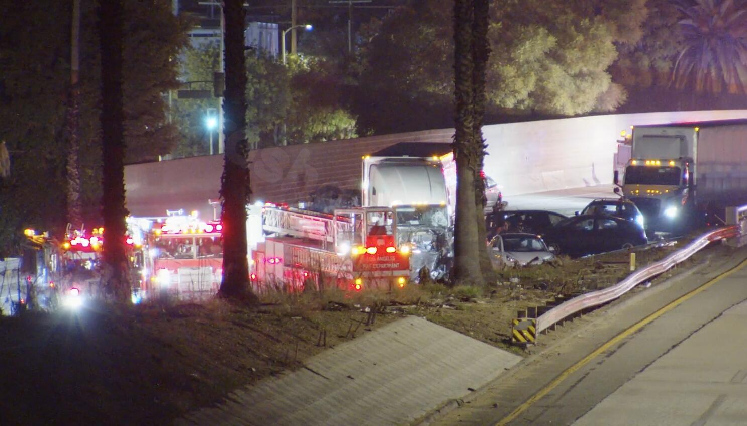 Fatal crash on 5 Freeway in Boyle Heights led to 1 death and 10 injuries