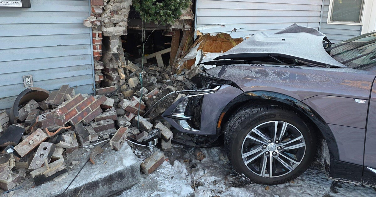 Vehicle collides with fireplace at residence in southeast Denver