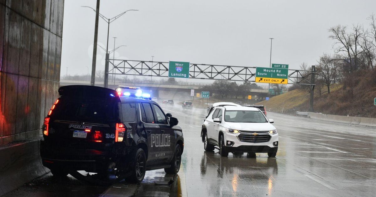Police vehicle hit by SUV during accident circumstances