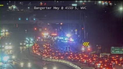 Several injuries following a multi-car collision on Bangerter Hwy, road shut down