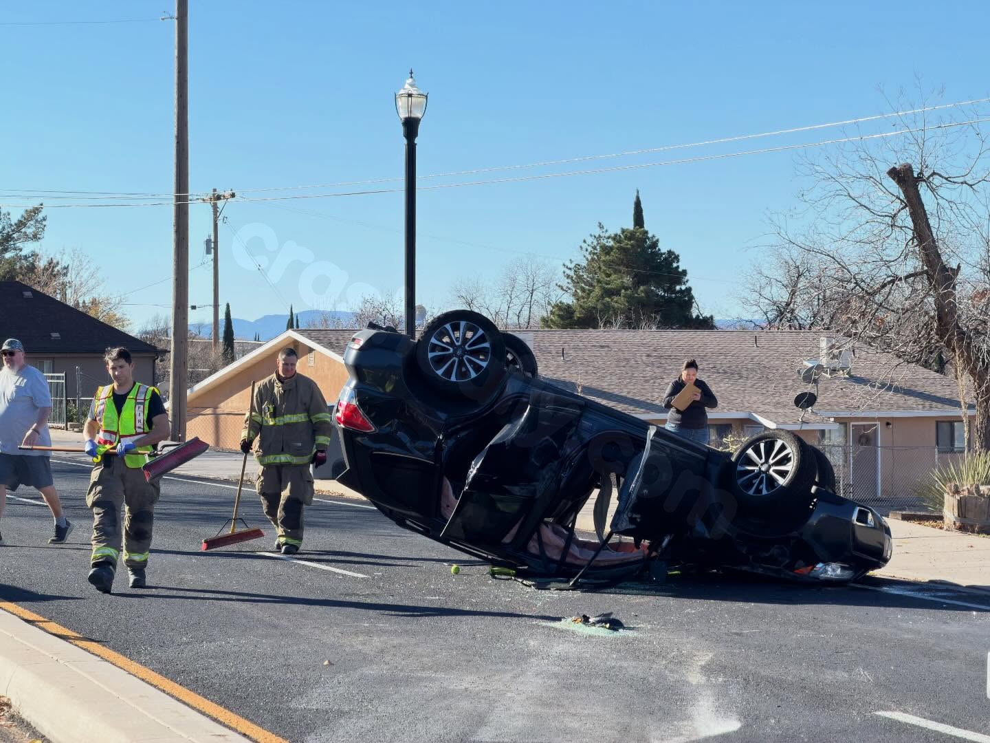 Two-car accident results in rollover in Hurricane, one person hurt