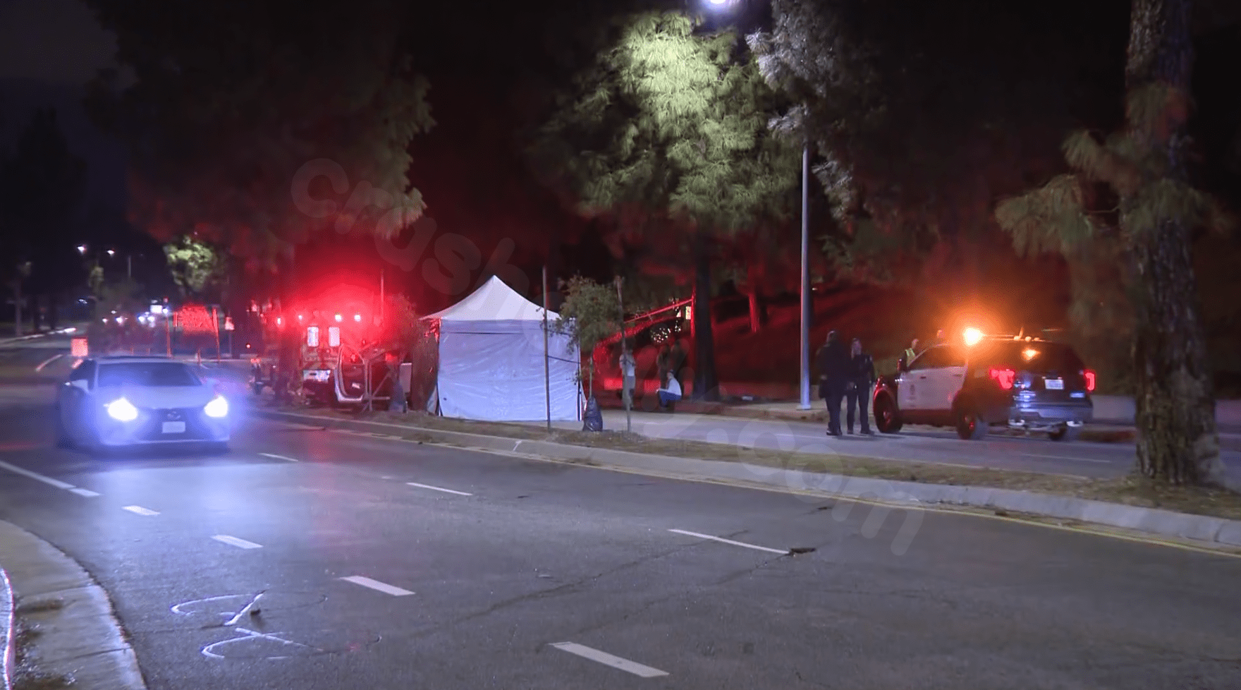 Fatal accident in San Fernando Valley involving one vehicle