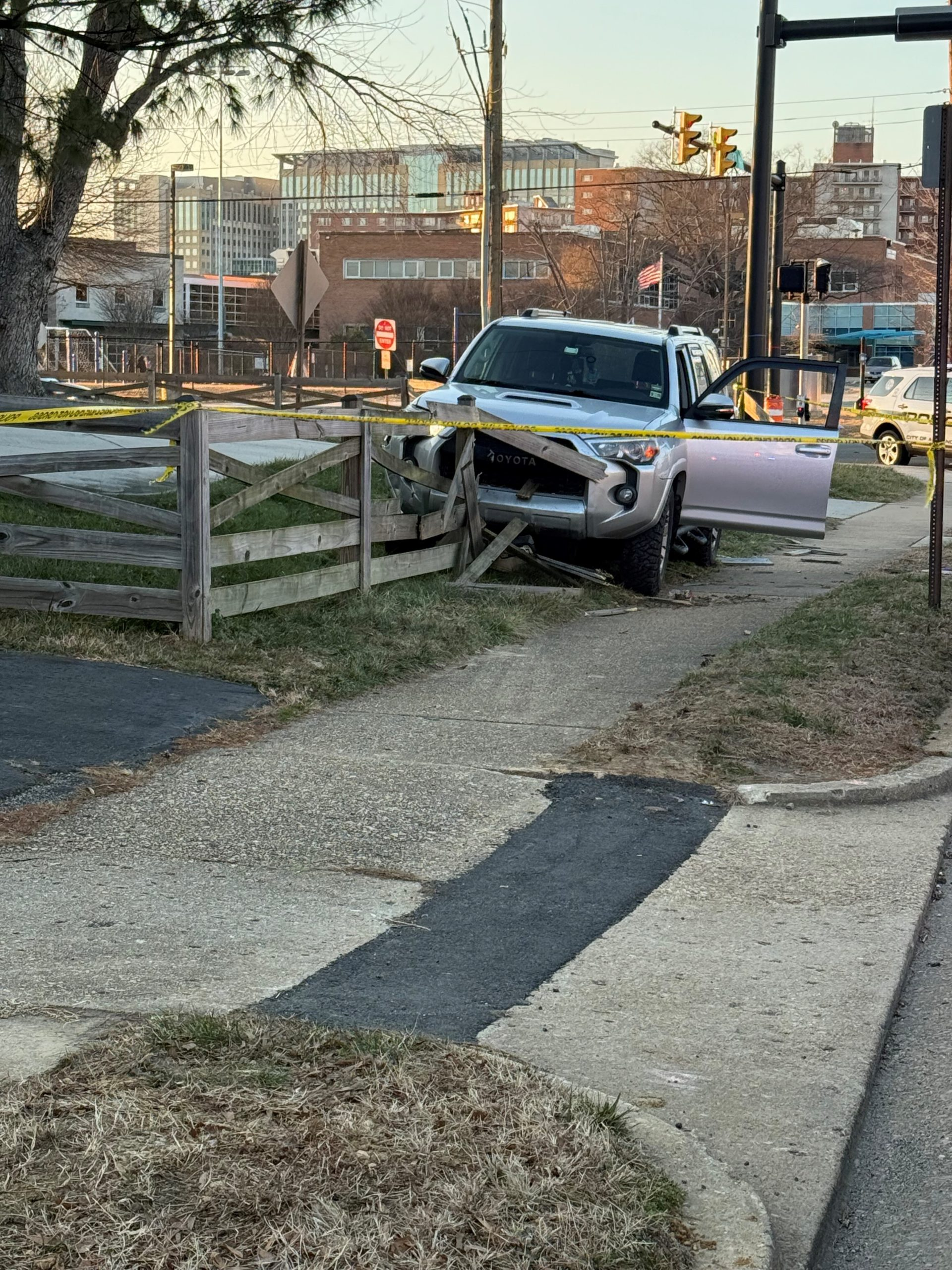 Accidental shooting leads to car crash in Alexandria