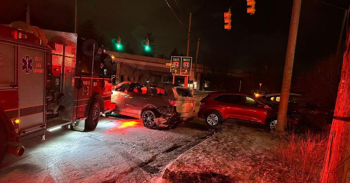 Fire truck in Ann Arbor hit at crash site, minor injuries reported