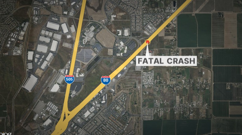 Deadly accident on eastbound I-80 in Vacaville causing lane closures
